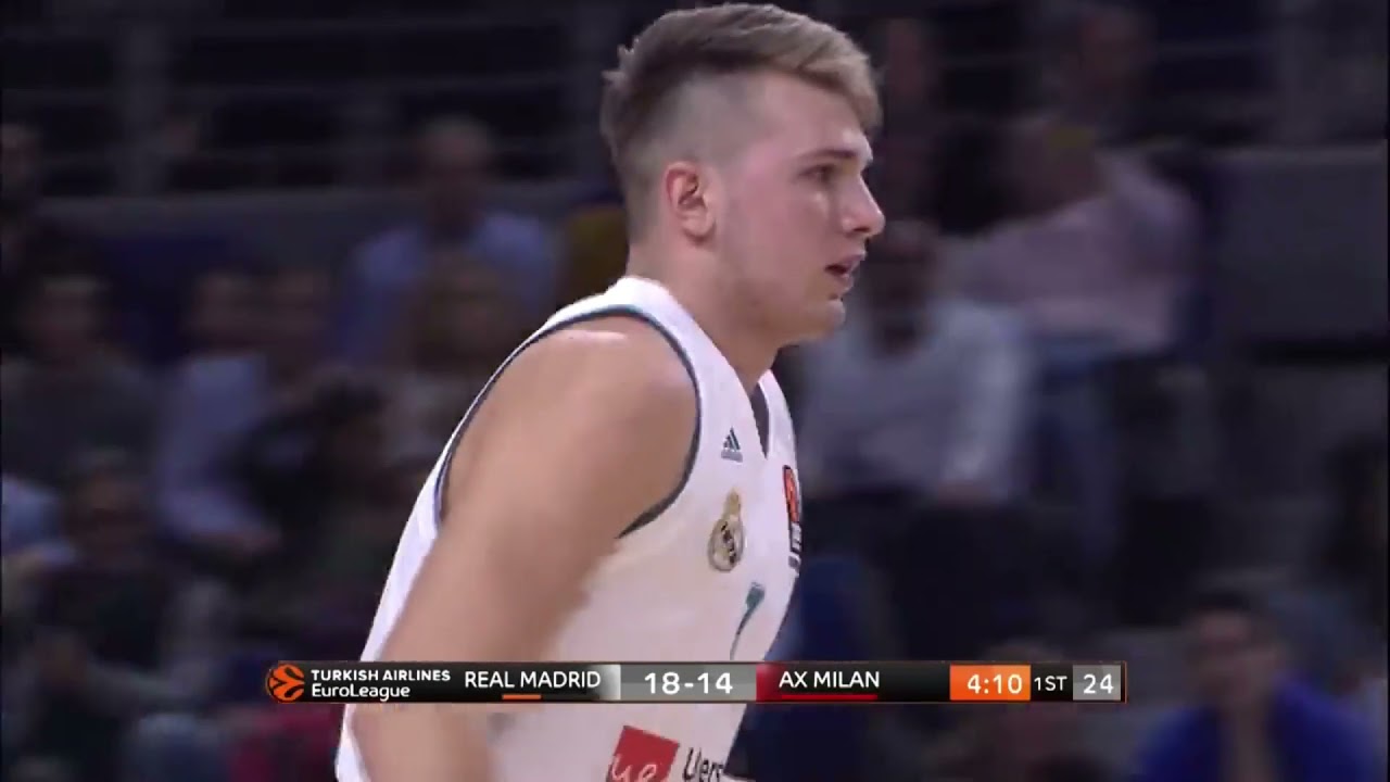 Luka Doncic 2018 Euroleague Real Madrid - AX Armani Exchange Milano
