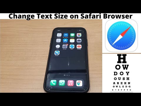 How To Change Font Size on Safari Browser iPhone IOS14 (2021)