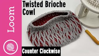 Rotating Double Knit Loom: Cowl Top Ribbing/Bind Off | Counter Clockwise CCW