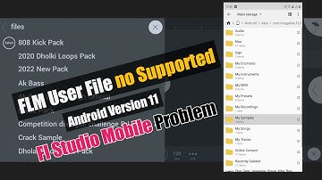 Android Version 11 Fl Studio Mobile Problem || Fl Studio Mobile FLM User File Not Showing