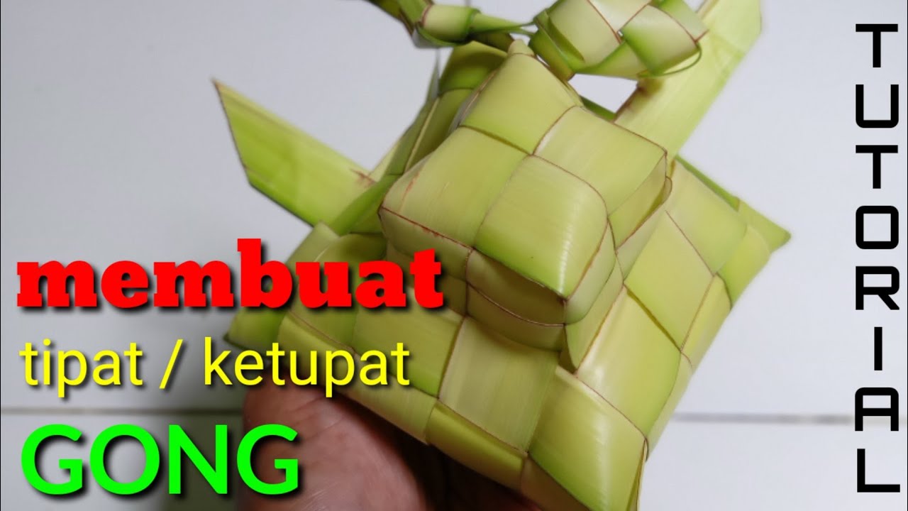 membuat tipat atau ketupat gong//sangat mudah