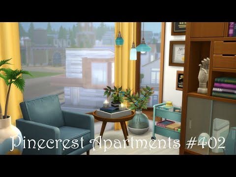 PINECREST APARTMENTS 402 Stop Motion & Cinematic Tour CC Art by Sarenades The Sims 4