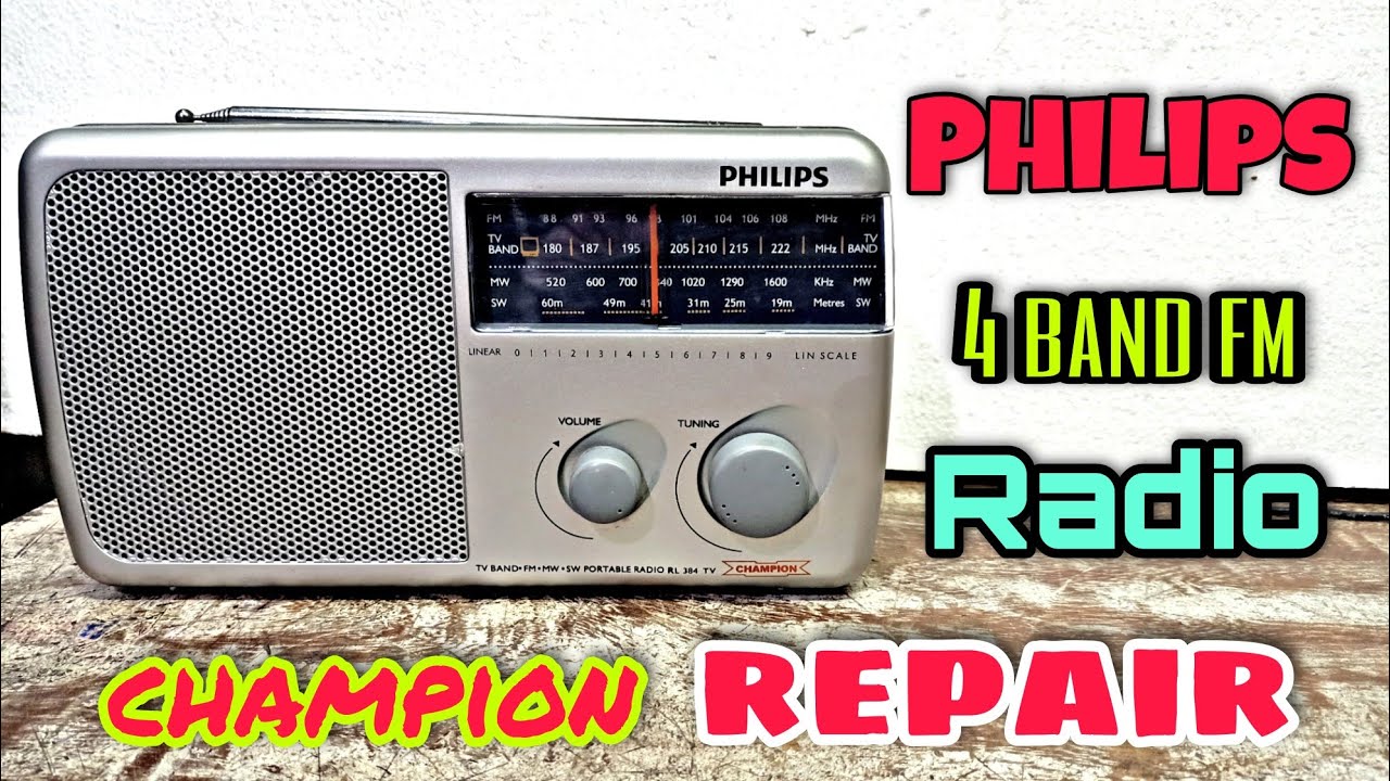 philips radio/repair philips fm 4 band Radio Repair - YouTube