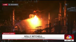 LA County Supervisor Holly Mitchell provides update on El Segundo refinery fire