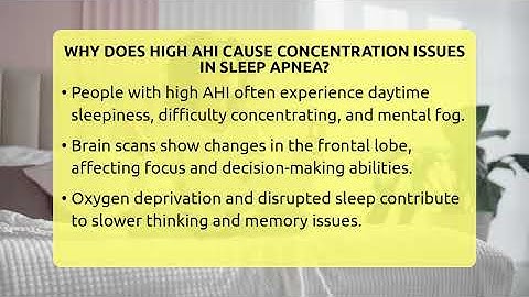 Why Does High AHI Cause Concentration Issues In Sleep Apnea? - Sleep Apnea Support Network