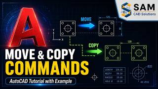 AutoCAD Basic Commands | MOVE & COPY Commands Explained | AutoCAD Beginner Tutorial with Example