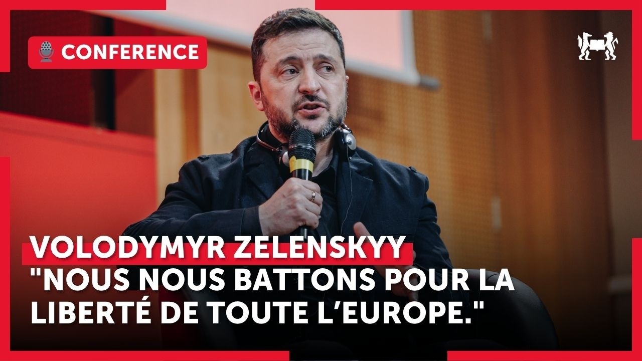 Volodymyr Zelenskyy à Sciences Po - "Nous nous battons pour la liberté de toute l’Europe."
