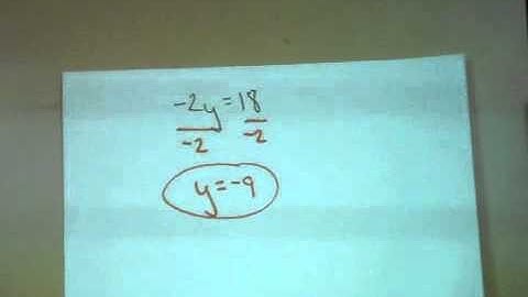 Transform Ax+By=C into y=mx+b #3 when x=0.m4v