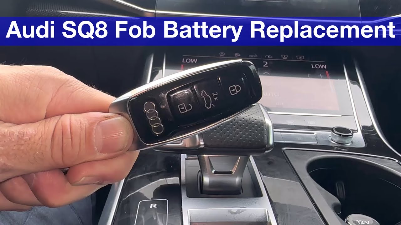 Audi SQ8 Remote key fob battery replacement - YouTube
