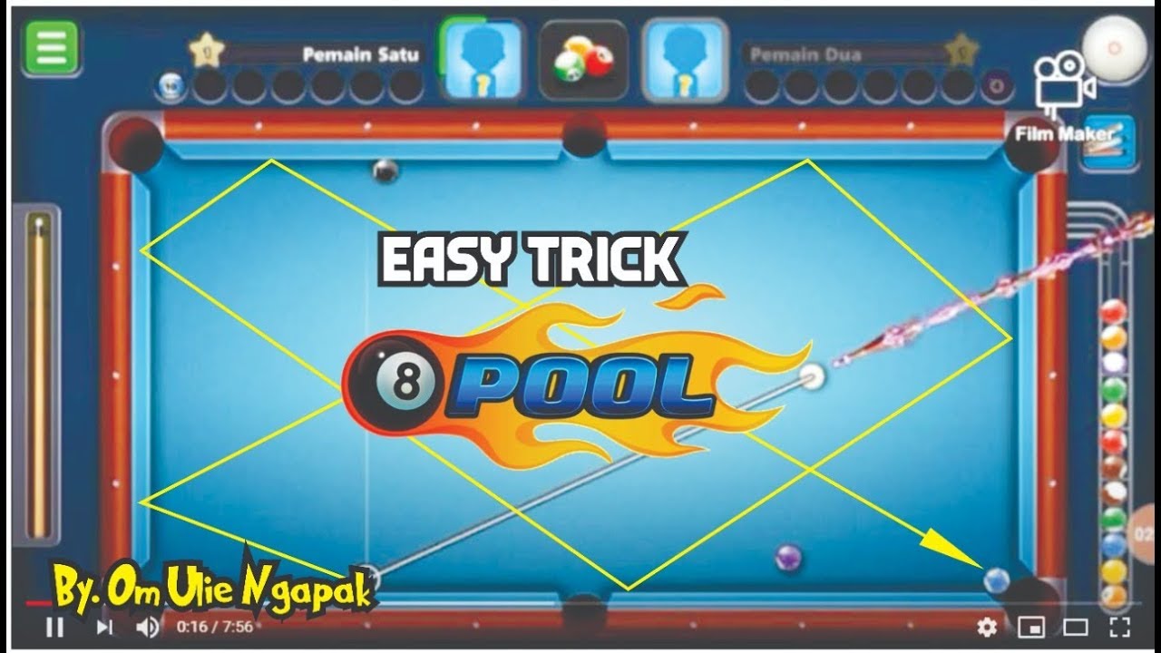 Cara Latihan Bola Pantul 8 Ball pool YouTube