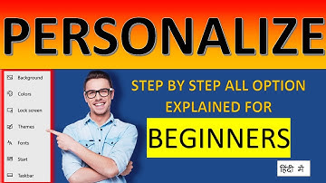 Personalization  Personalize Settings in Windows | Personalization क्या होता है | Background | Color