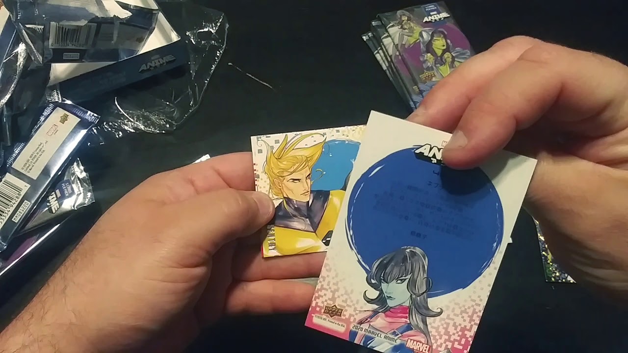 2020 Marvel Anime Trading card upper deck unboxing box #2 peach momoko