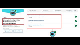 Informatica Intelligent Data Management Cloud Administration Basics | Salesforce