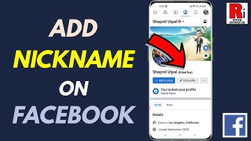 How to Add Nickname on Facebook