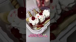 Enjoy the warm weather with one of our yummy banana splits 🥰🍌 #bananasplit #icecream #nyc