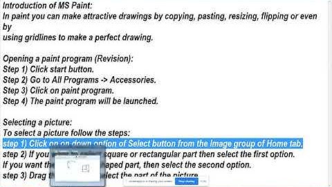 IGCSE ICT Class 3   Enhance a drawing with Paint Tools (part 1)