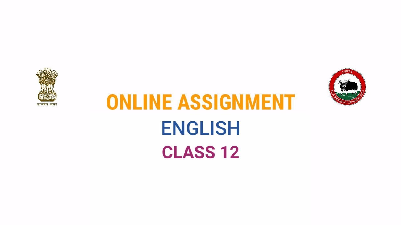 class 12th assignment english