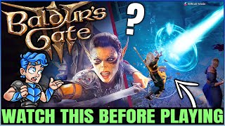 Baldur's Gate 3 - 10 IMPORTANT Things You NEED to Know Before Playing! (Spoiler Free Tips & Tricks)
