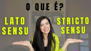 💥O QUE É LATO SENSU E STRICTO SENSU ? Entenda essa diferença antes de escolher um curso !