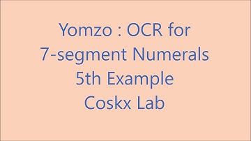 Yomzo : OCR for 7-Segment Numerals 5th example
