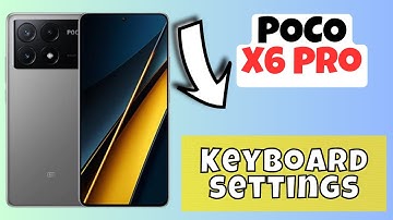 Keyboard settings POCO X6 Pro || How to set keyboard settings || Keyboard options