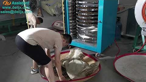 Small Rotating Black Green Flower Tea Leaf Drying Machine Rotate