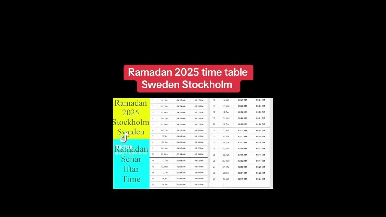ramadan 2025 sverige