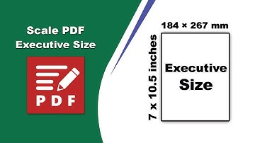 How to scale a pdf file to Executive size in PDF-XChange Editor
