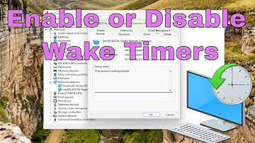 Disable or Enable Wake Timers in Windows 11 [Guide]