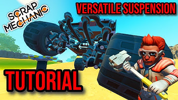 How To Build The Best Stable Suspension Setup In Scrap Mechanic! | Scrap Mechanic Tutorial
