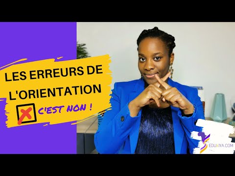 Quel métier faire plus tard ?  Les erreurs de l'orientation