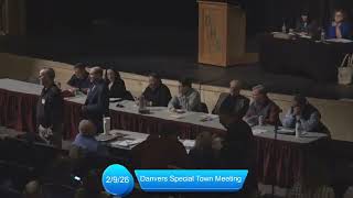 Danvers Special Town Meeting: 2/9/26