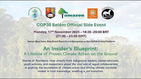 CHEC COP30 Side Event - An Insider’s Blueprint: A Lifetime of Proven Climate Action on the Ground