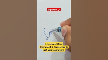 Lovepreet Kaur | Signature | Style | Name | #shorts