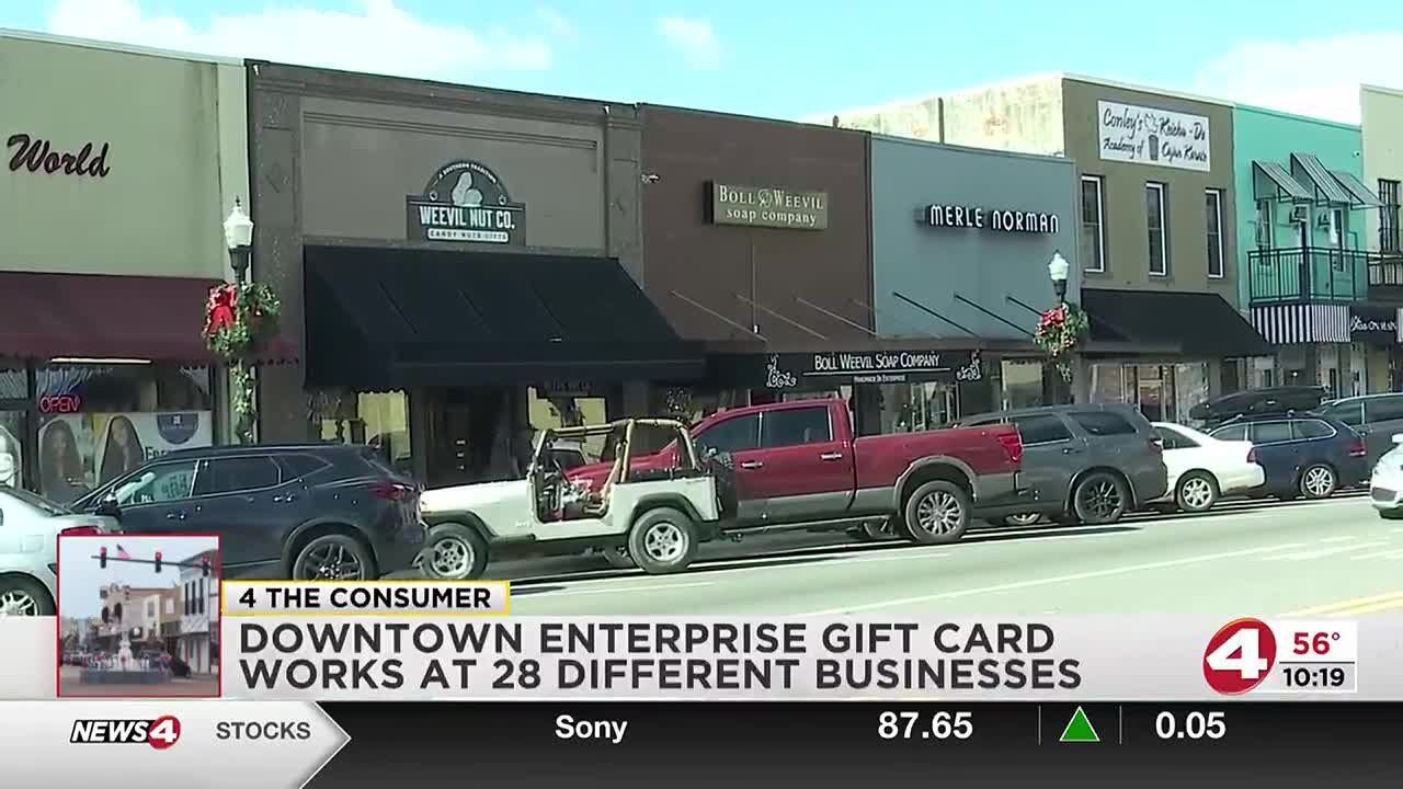 Downtown Enterprise gift card works at 28 different businesses YouTube