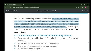 S4 ECO. UNIT 12: INPUT OUTPUT RELATIONSHIP