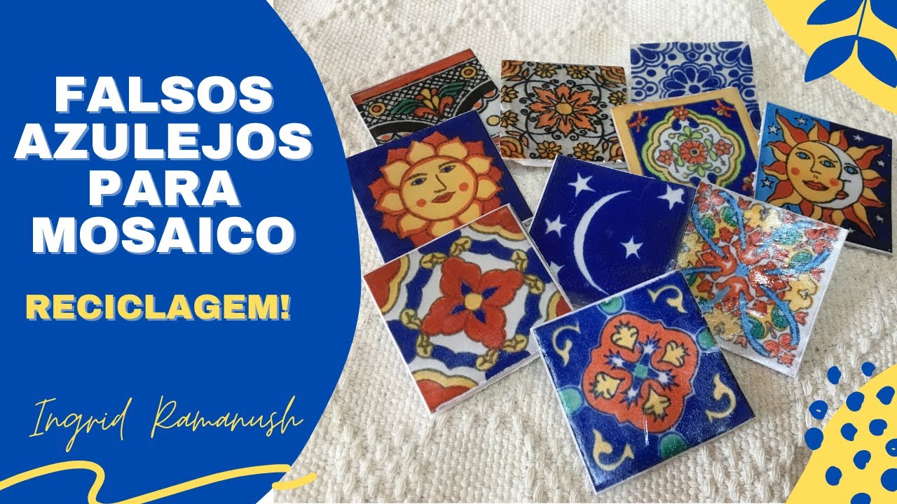 COMO FAZER FALSOS AZULEJOS PARA CRIAR MOSAICOS
