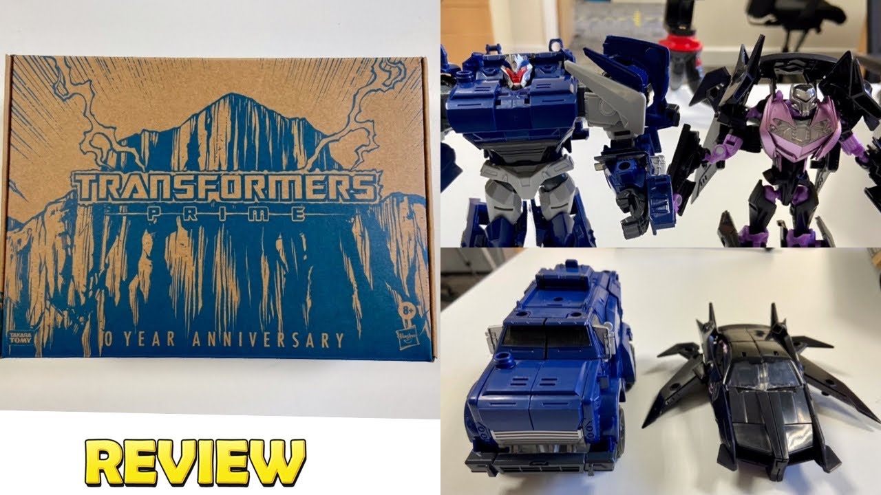 Transformers Prime Reissue Jet Vehicon and Breakdown review. - YouTube