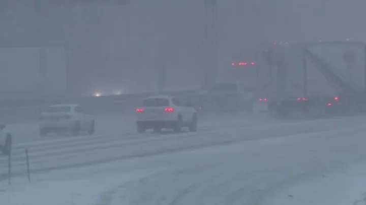 Road conditions in Northwest Indiana as winter storm moves in