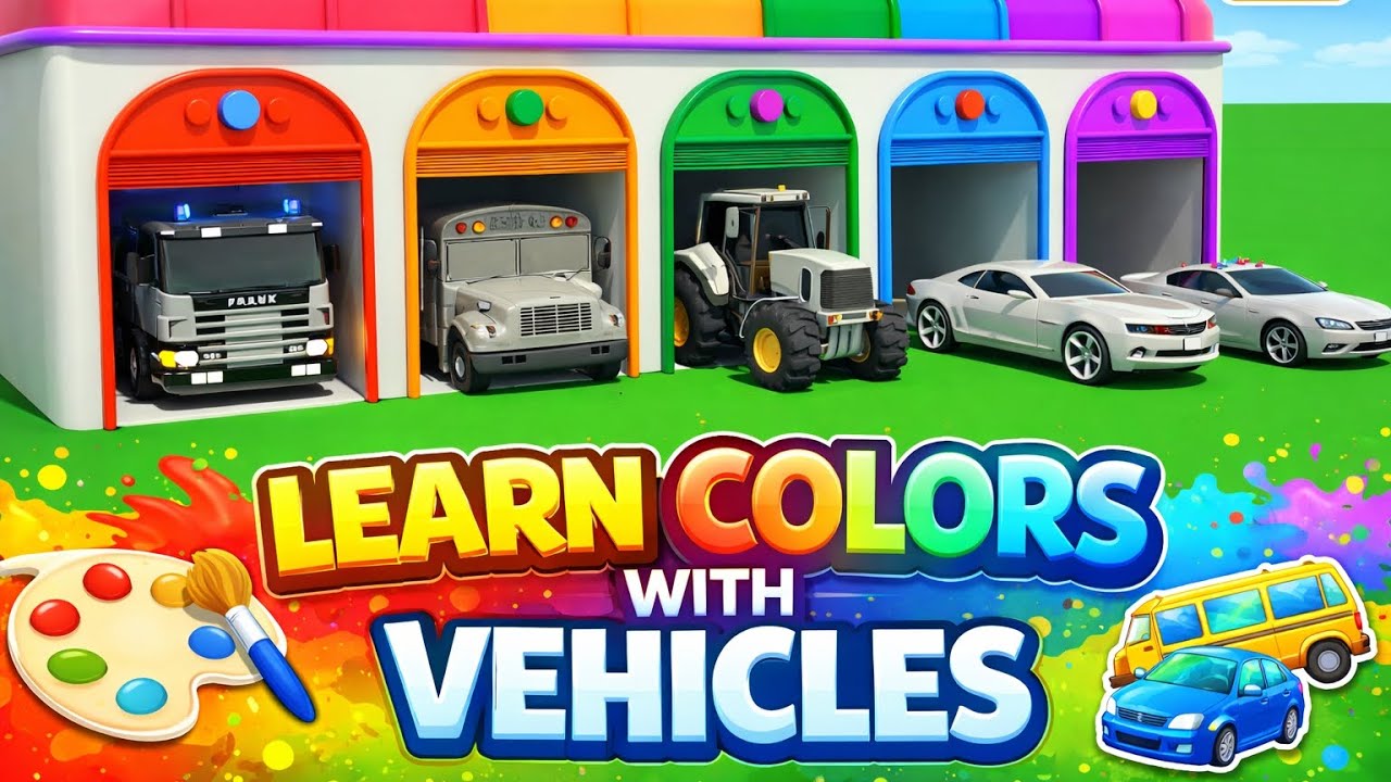 Машинки в красочном гараже 🚙🚜 | Мультфильм "Чики Чики" 