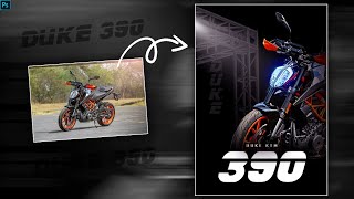 DUKE 390||bike Poster design||Photoshop poster design||#edit #photoshop #editing