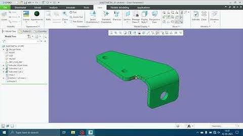 Learn how to create Sheetmetal Bending part in Creo - sheetmetal design 7