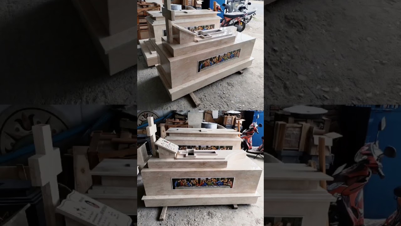 Design terbaru dari BASTA Marmer makam marmer dengan kualitas super, awet, dan tahan lama 