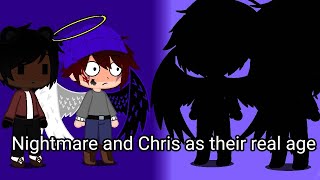 Nightmare and Chris as their real age|Fnaf|Nightmare x Chris| A little bit of Helliam and Ennchael