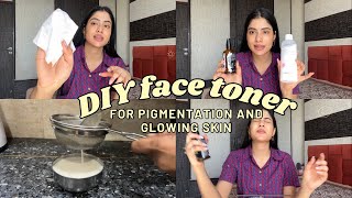 DIY milky toner to transform your skin amd remove pigmentation at home 😍