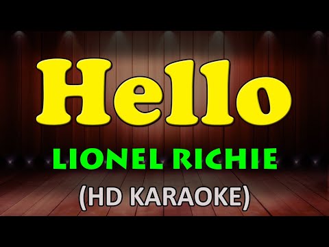 Hello - Lionel Richie