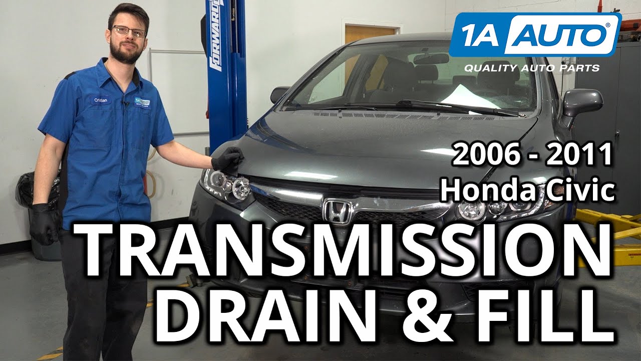 Как слить и залить трансмиссионную жидкость в Honda Civic 2006-2011