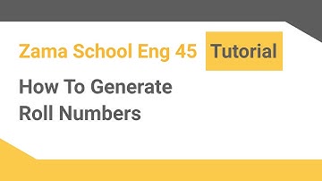 How to generate exam roll numbers |School ‎Management Software| |ENG Version|‎
