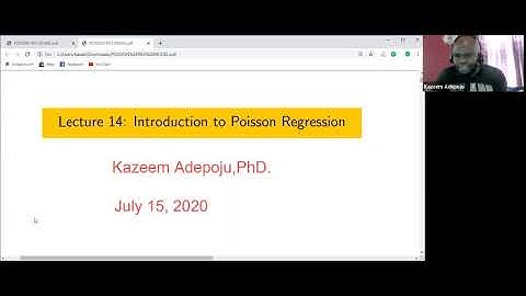 Poisson regression model
