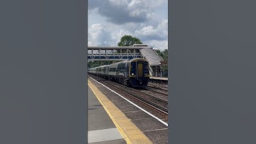 Class 158 and 159 passes through West Byfleet #train #britishrail #britishrailways #class158 #swr